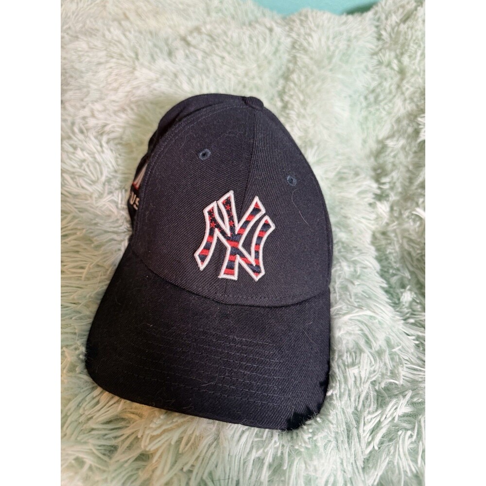 New York Yankees Fitted Hat USA NYC Navy Baseball Cap